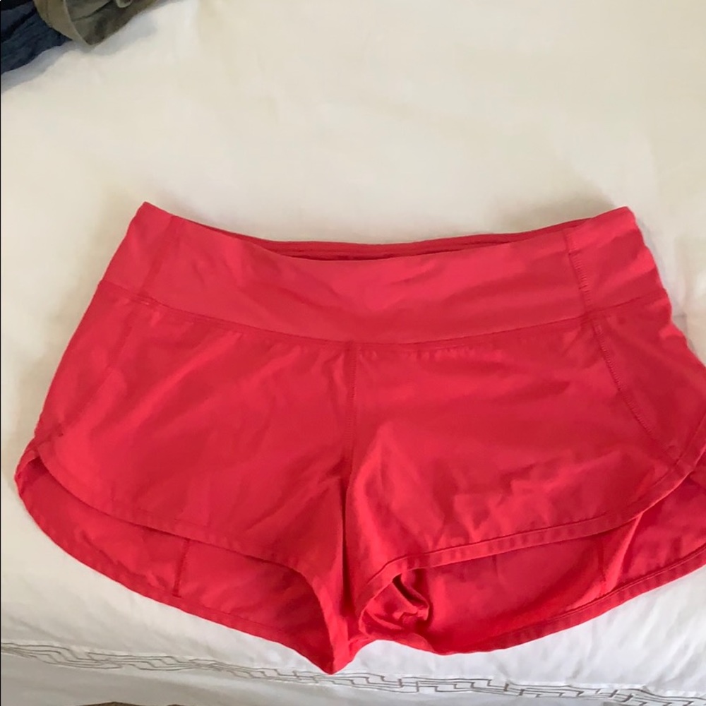 Lululemon speed shorts 4 way stretch size 4.